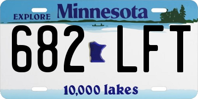 MN license plate 682LFT