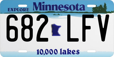 MN license plate 682LFV