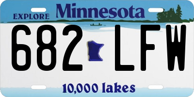 MN license plate 682LFW