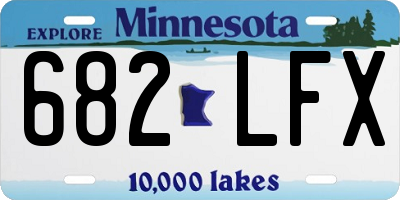 MN license plate 682LFX