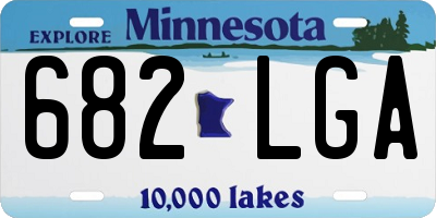 MN license plate 682LGA