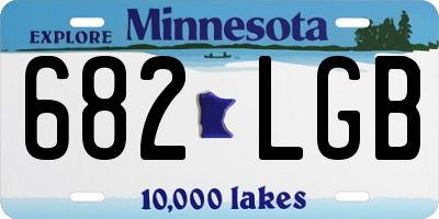 MN license plate 682LGB