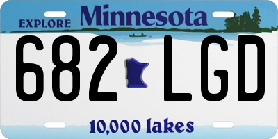 MN license plate 682LGD