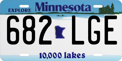 MN license plate 682LGE