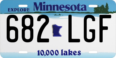 MN license plate 682LGF