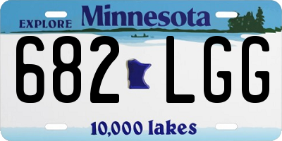 MN license plate 682LGG