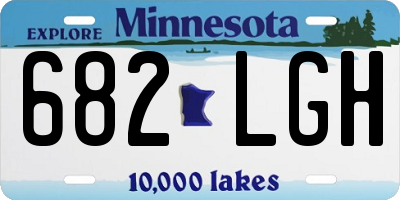 MN license plate 682LGH