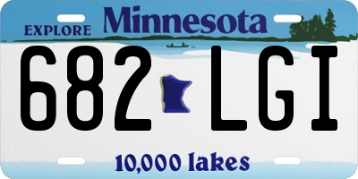 MN license plate 682LGI