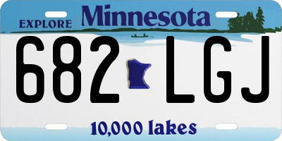 MN license plate 682LGJ