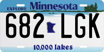MN license plate 682LGK