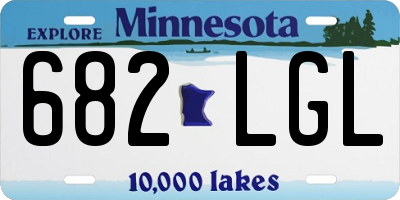 MN license plate 682LGL