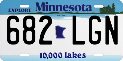 MN license plate 682LGN