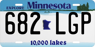 MN license plate 682LGP