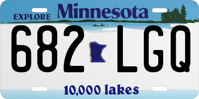 MN license plate 682LGQ