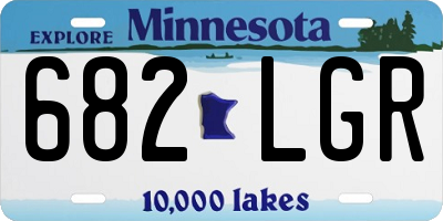 MN license plate 682LGR