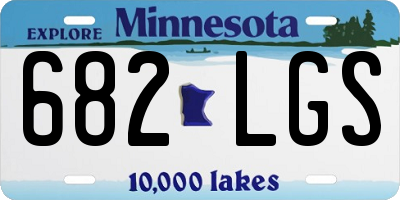 MN license plate 682LGS