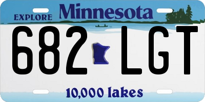 MN license plate 682LGT