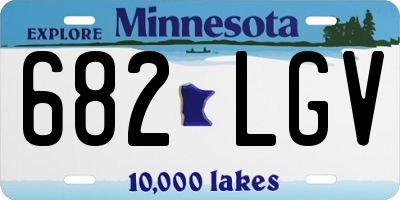 MN license plate 682LGV