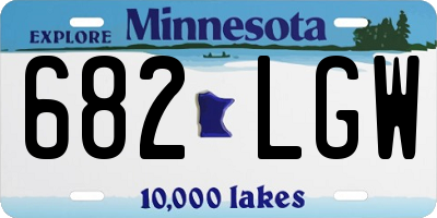 MN license plate 682LGW