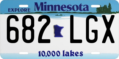MN license plate 682LGX