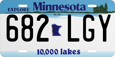 MN license plate 682LGY