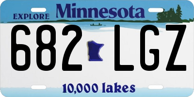 MN license plate 682LGZ