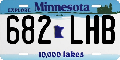 MN license plate 682LHB