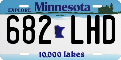 MN license plate 682LHD