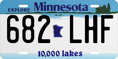 MN license plate 682LHF