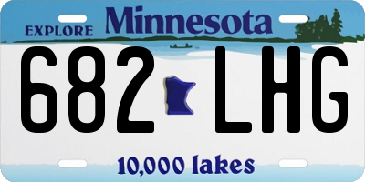 MN license plate 682LHG