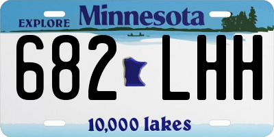 MN license plate 682LHH