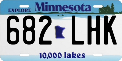 MN license plate 682LHK