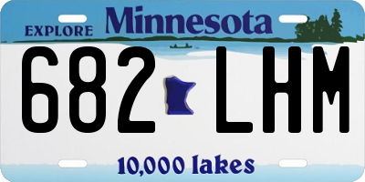 MN license plate 682LHM