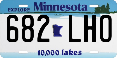 MN license plate 682LHO