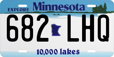 MN license plate 682LHQ