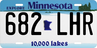 MN license plate 682LHR