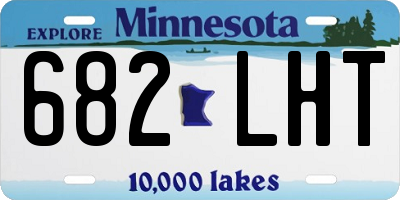 MN license plate 682LHT