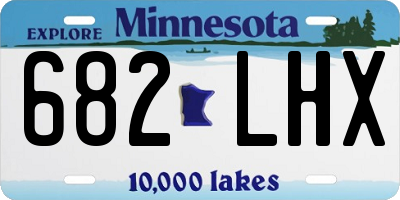 MN license plate 682LHX
