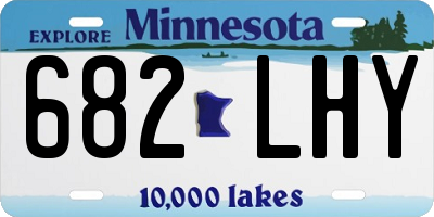 MN license plate 682LHY