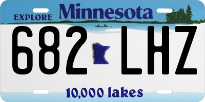 MN license plate 682LHZ