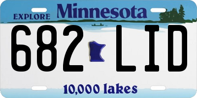 MN license plate 682LID