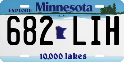 MN license plate 682LIH