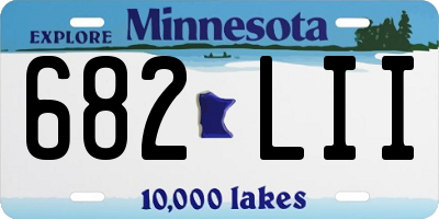 MN license plate 682LII