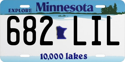 MN license plate 682LIL