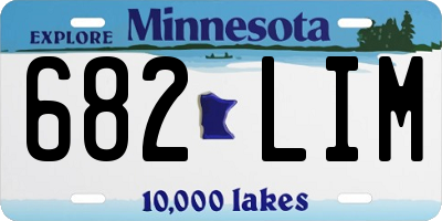 MN license plate 682LIM