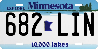 MN license plate 682LIN