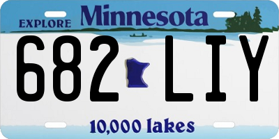 MN license plate 682LIY