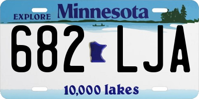 MN license plate 682LJA