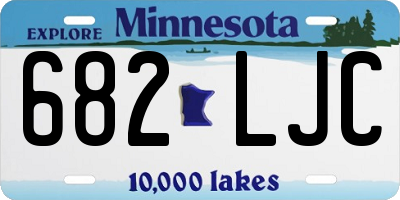 MN license plate 682LJC