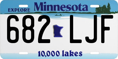 MN license plate 682LJF